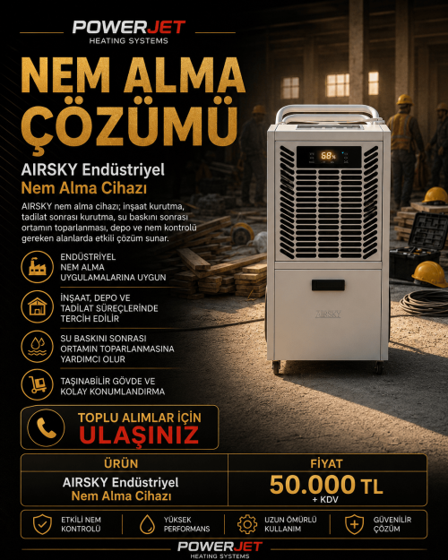 AIRSKY Endüstriyel Nem Alma Cihazı