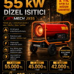 JETMECH JX55 55 kW Dizel Isıtıcı