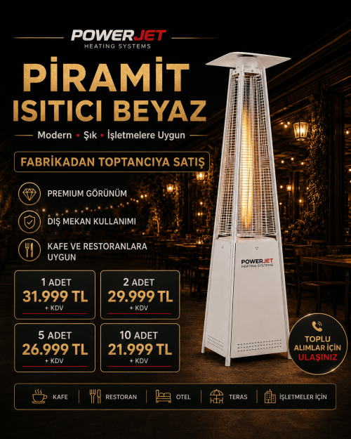 Piramit Isıtıcı Beyaz - Powerjet