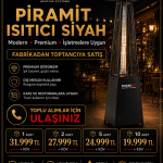 Piramit Isıtıcı Siyah - Powerjet